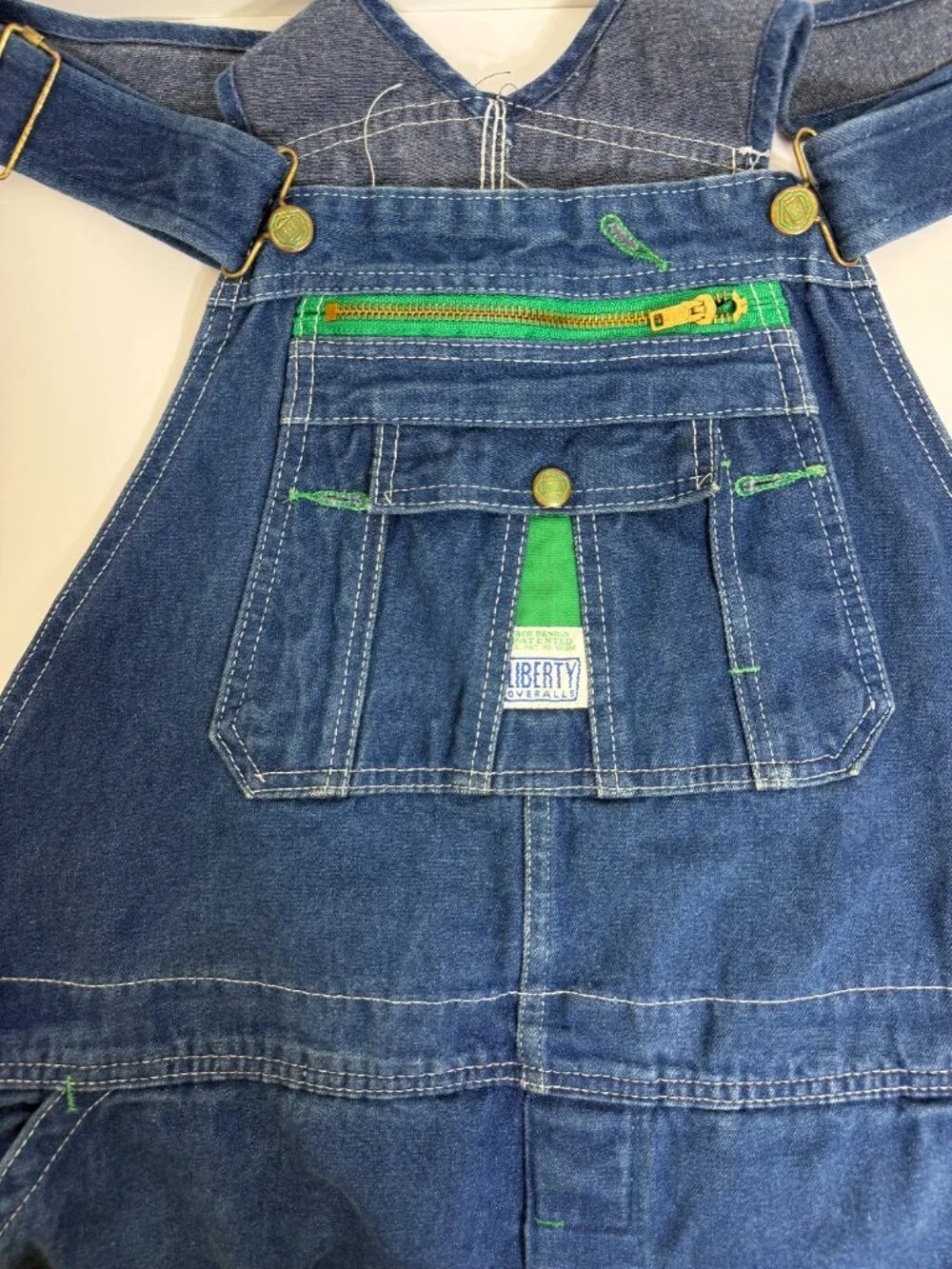 Vintage Liberty Denim Bib Overalls Mens Carpenter 44x30 Workwear Streetwear Y2K